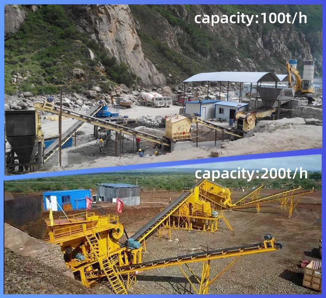 Mobile Stone Iron Gold Ore Rock Mining Dodge Jaw Crusher Manufacturers Price Portable Granite Crushing Machine Plant for Sale