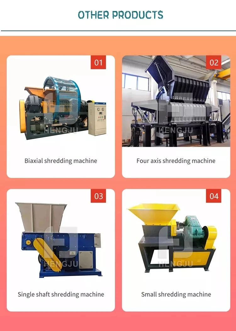 Single Shaft Shredder High Quality Industrial Pet Fiber Plastic Shredder Machines